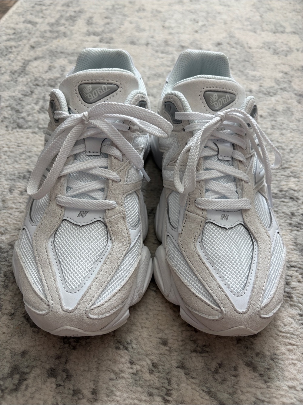 New Balance 9060 White Athletic Sneakers - Women’s Size 8 / Men’s Size 6.5